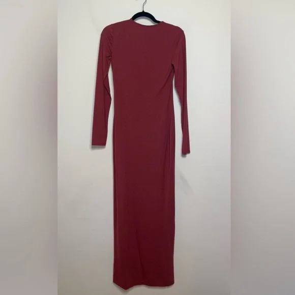 Reformation Tommi Like New Long Sleeve Red Maxi Dress Stretchy Size XS - Picture 6 of 11